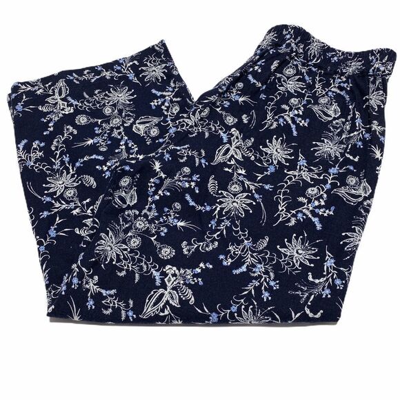 CASLON Cropped Printed Palazzo Pants sz SP - Picture 9 of 12